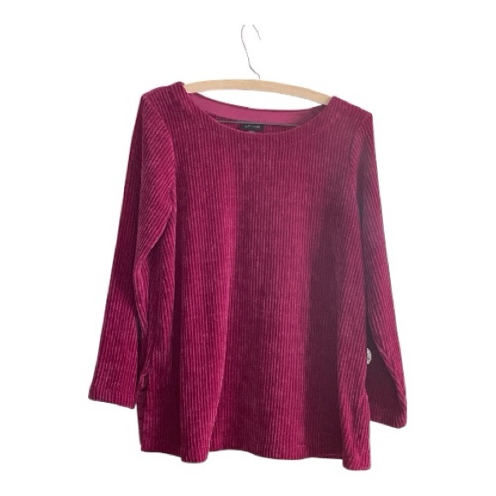 J. Jill Wearever Chenille Boat Neck Tunic in Beet